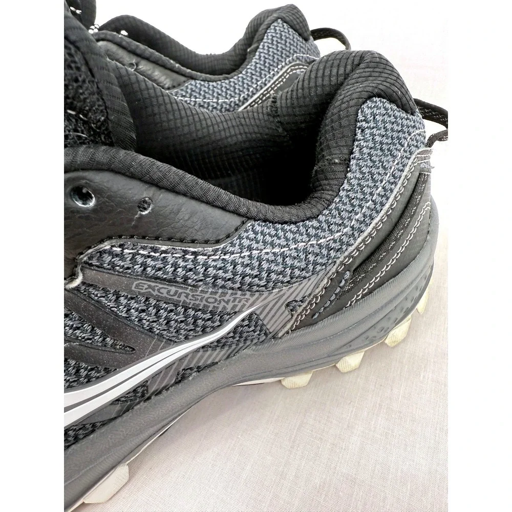 Saucony Excursion TR14 Womens Size 9.5 Black Gray Trail Running Shoes S10392-11